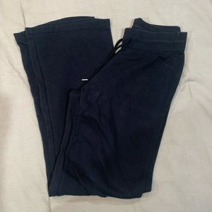 NIKE Women Black Cotton Fleece Pants size Small